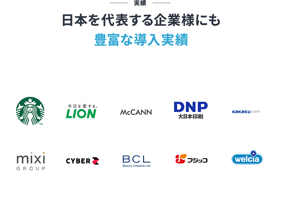 Brandwatchの導入実績を示す企業ロゴ一覧