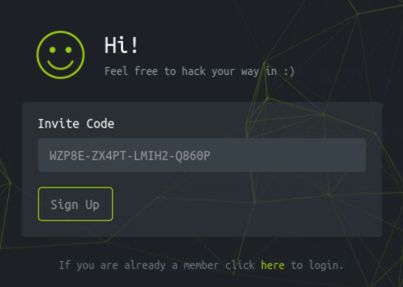 Sing Up _Hack The Box