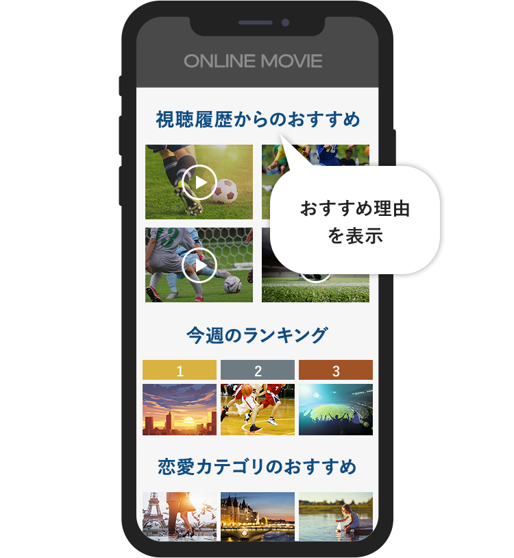 おすすめ理由を表示