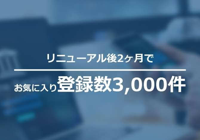 「お気に入り登録」ボタンを金融商品ページに設置。マイページで一覧表示し、お客様の利便性を向上