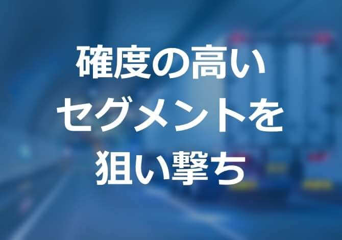 有料オプションを利用してくれる確度の高い顧客セグメントを特定、確度の高いセグメントを優先的に狙って施策を展開。