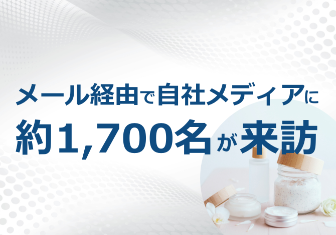 定期購入を申し込まれたお客様とのコミュニケーション機会を保ち続けることで、既存顧客のサイト来訪数を増やす