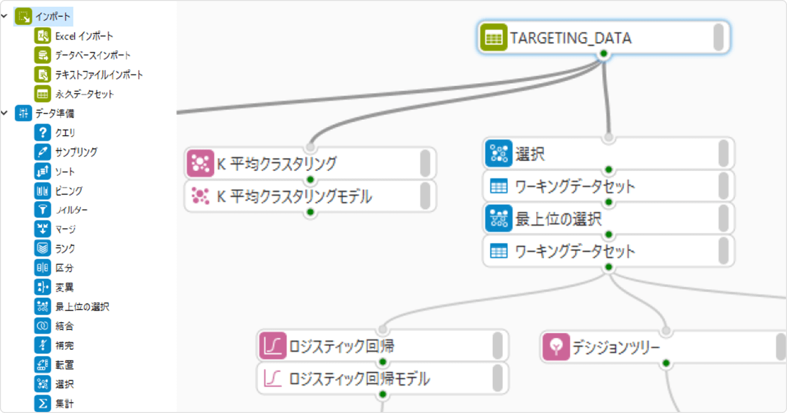 豊富なデータ加工機能